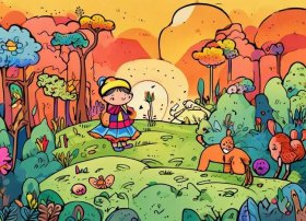 绘本故事儿童画，6张绘本故事画简单