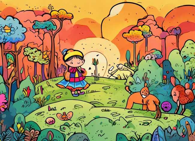 绘本故事儿童画，6张绘本故事画简单