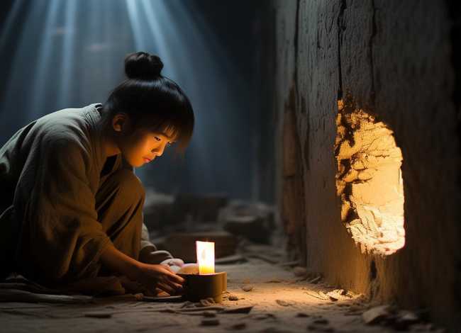 凿壁偷光的故事和寓意，凿壁偷光的故事和寓意 是什么