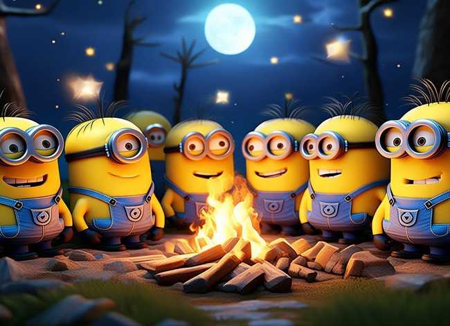 小黄人故事儿童版、小黄人的故事睡前故事