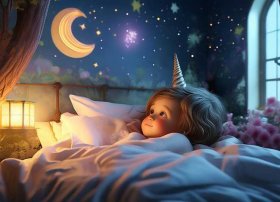 睡前故事插画；睡前故事插画素材