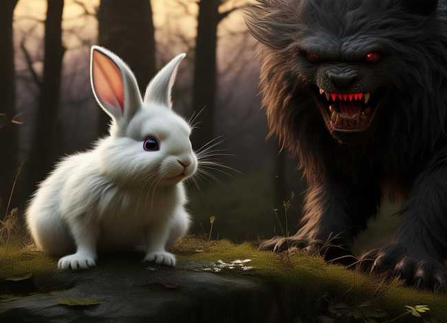 儿童睡前故事大灰狼小白兔；睡前小故事小白兔大灰狼