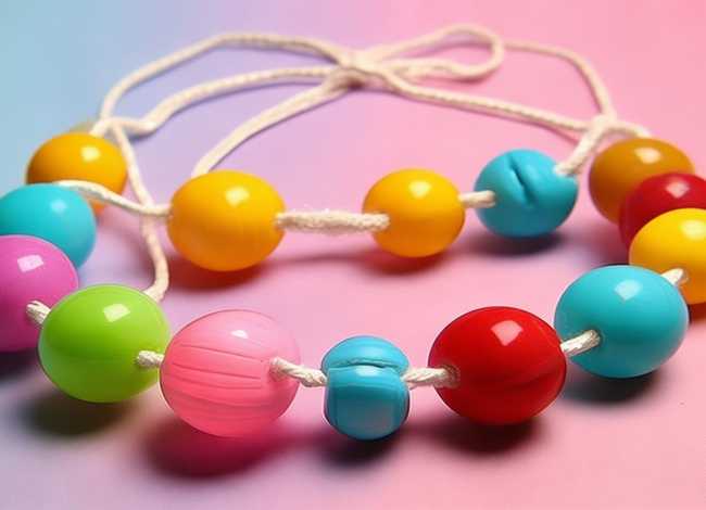 儿童串珠项链，儿童串珠项链绳子最简单