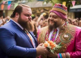 阿庆讲故事男人婆遇上娘娘腔、男人婆和娘娘腔结婚