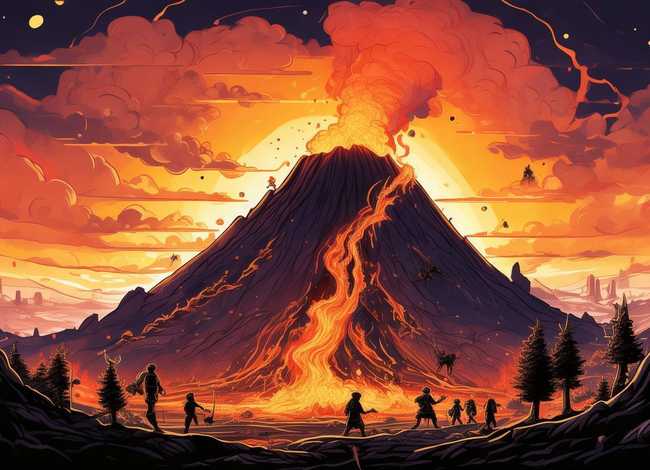 关于火山的故事绘本 关于火山的故事绘本图片