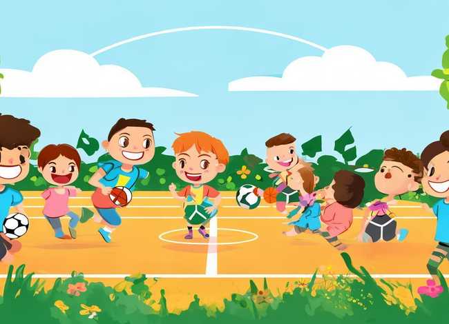 校园儿童运动宣传画图片大全简笔画涂色简单（校园儿童运动宣传画图片大全简笔画涂色简单又漂亮）