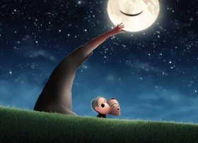 爸爸我要月亮绘本故事；绘本故事《爸爸我要月亮》