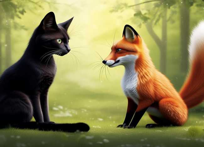 儿童故事猫和狐狸的故事 猫和狐狸的简短故事