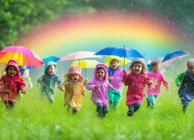 儿童故事雨后彩虹 - 雨后的彩虹编写故事