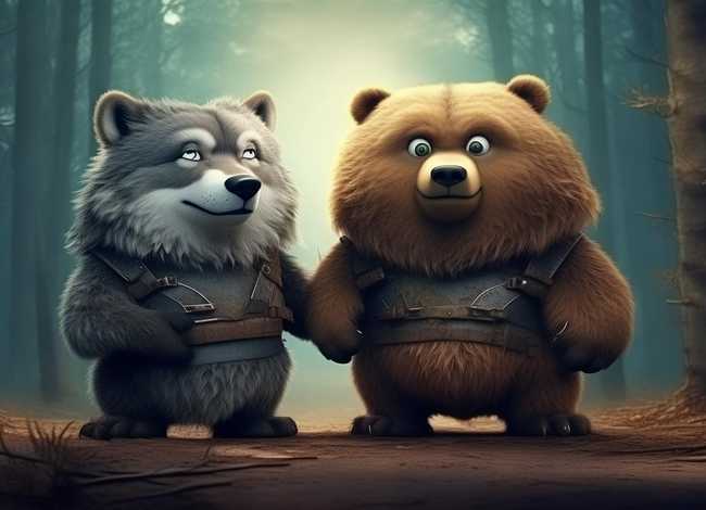 儿童睡前故事狼狈为奸 狼狈为犴寓言故事短文