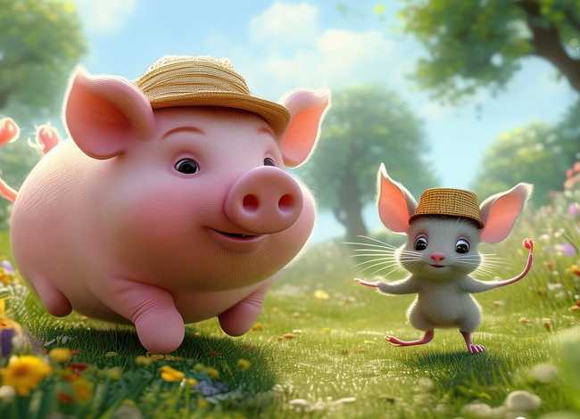 小猪和老鼠儿歌；小猪和老鼠儿歌视频