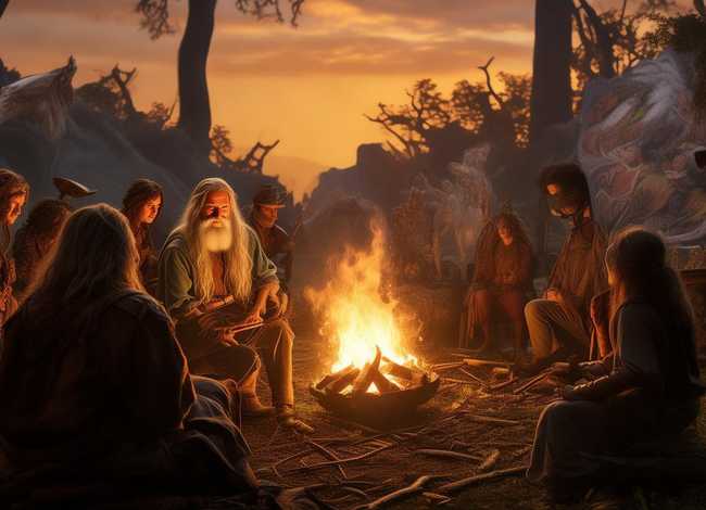 传说故事绘画 传说故事绘画图片