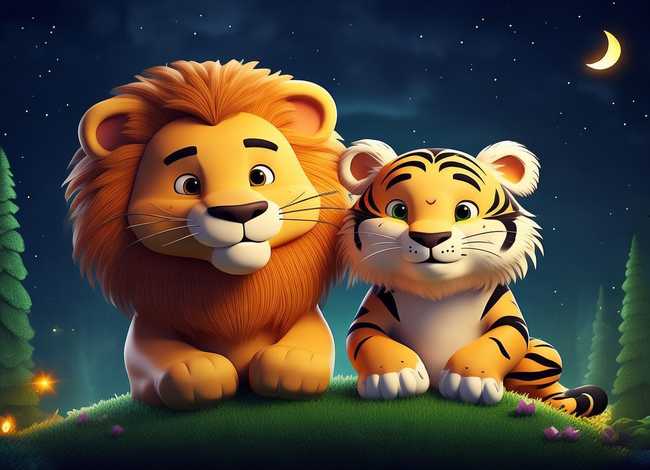 儿童睡前故事狮子和老虎（儿童睡前故事动画片老虎和狮子）