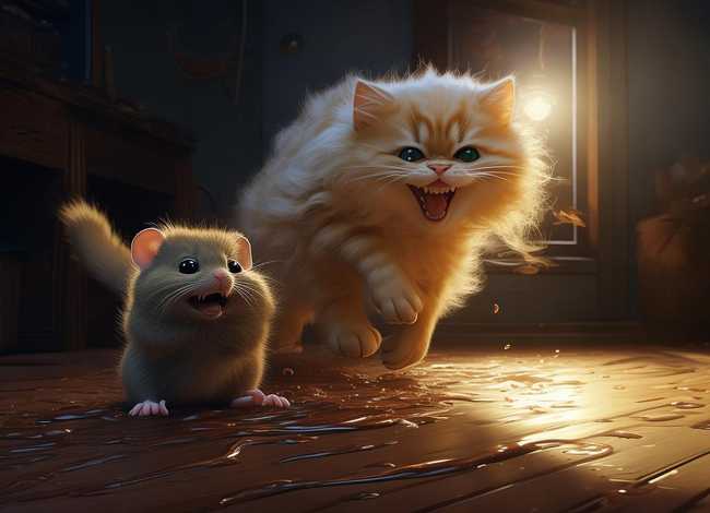 儿童睡前故事猫和老鼠之偷懒、睡前故事老鼠和猫偷油