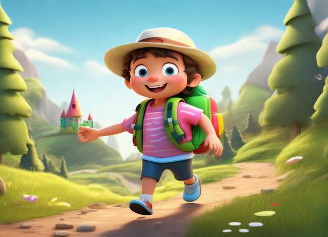 儿童爬山简单画图片；儿童爬山简单画图片可爱