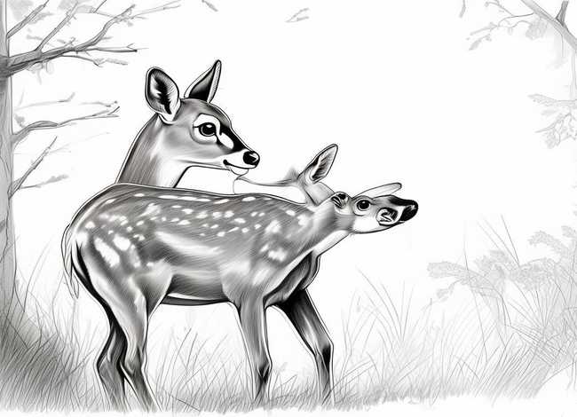 动物亲情图片；动物亲情图片简笔画