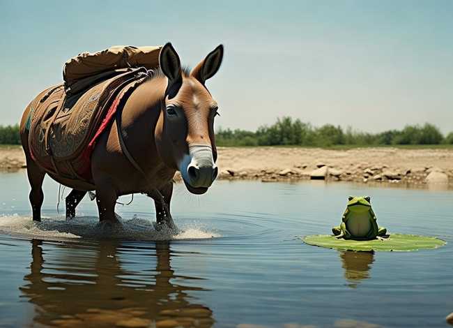 驴子过河寓言故事（驴子过河寓言故事内容）