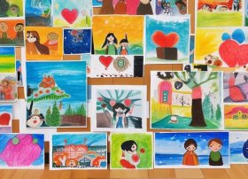 感恩儿童画，感恩儿童画大全