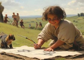 达芬奇儿时故事，达芬奇儿时的故事