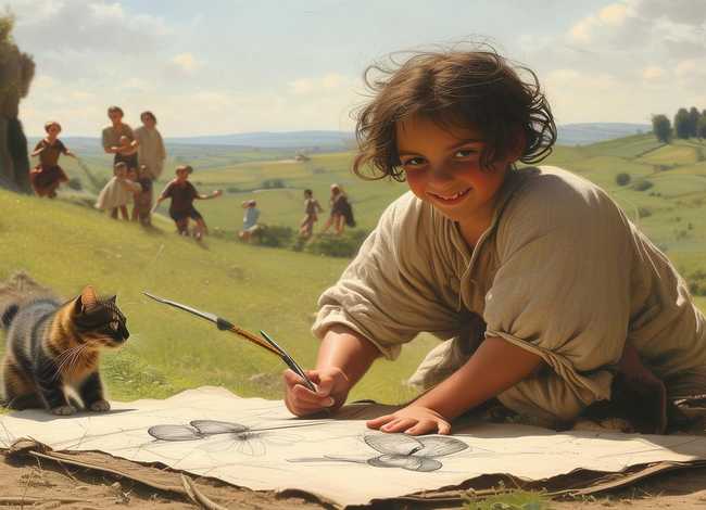 达芬奇儿时故事，达芬奇儿时的故事