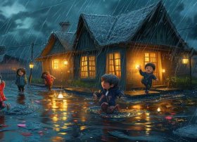 童年台风天趣事、台风天的故事