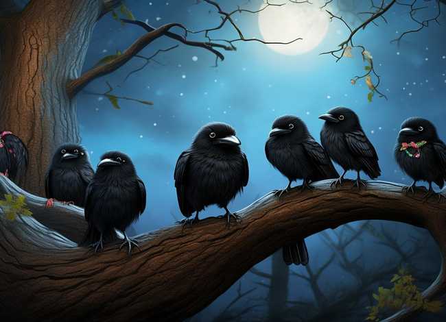 儿童睡前故事《七只乌鸦》；幼儿睡前故事七只乌鸦