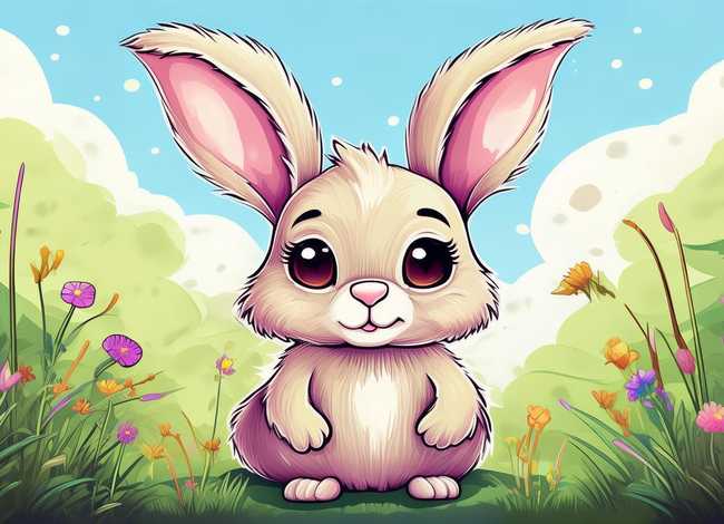 小兔子的故事儿童画，小兔子的故事简笔画