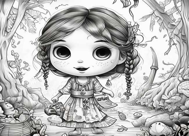 强盗的故事儿童版 - 强盗的小女孩故事