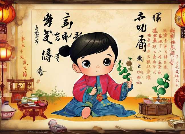 中国传统文化小故事儿童图片（中国传统文化儿童画图片）