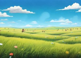 大草原儿童画获奖作品、大草原儿童画获奖作品图片