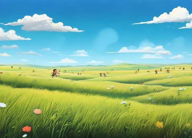 大草原儿童画获奖作品、大草原儿童画获奖作品图片