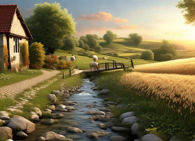 美好乡村主题绘画（美好乡村主题绘画图片）