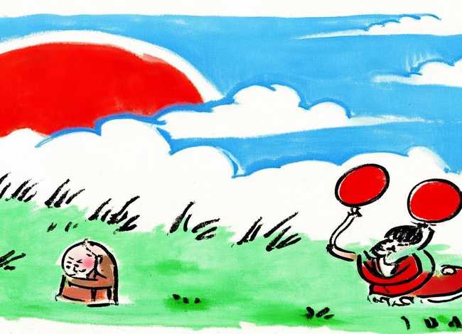 简单的儿童国画 简单的儿童国画图片