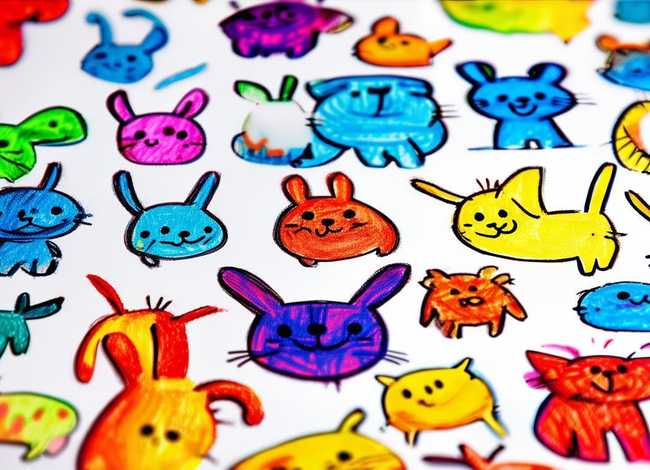 儿童小动物画画图片大全 - 儿童小动物画画图片大全简单