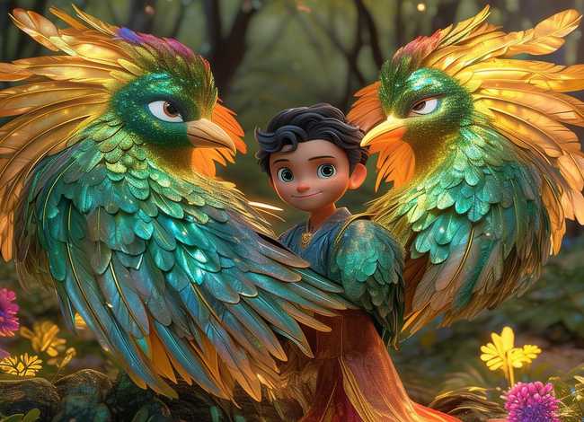 儿童故事孔雀公主与王子 - 孔雀公主与王子的故事视频