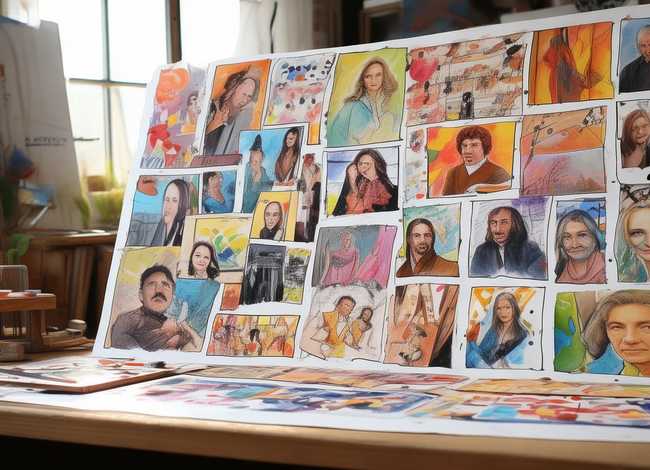 艺术家的故事手抄报，艺术家的故事手抄报模板