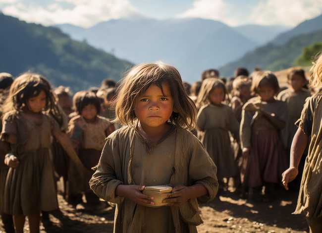 山区贫困儿童饥饿视频 贫困山区孩子饥饿的视频
