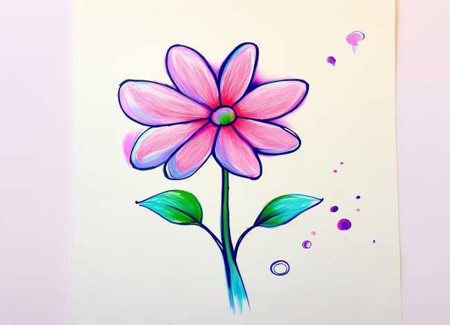 兰花的儿童画简单 - 兰花的儿童画简单图片