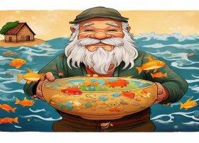 渔夫和金鱼的故事儿童版；渔夫和金鱼的故事中文版