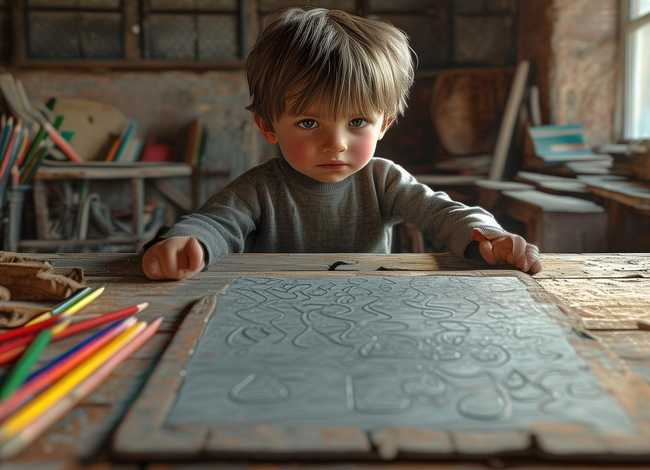 儿童上学用石板图片 - 上学用的石板