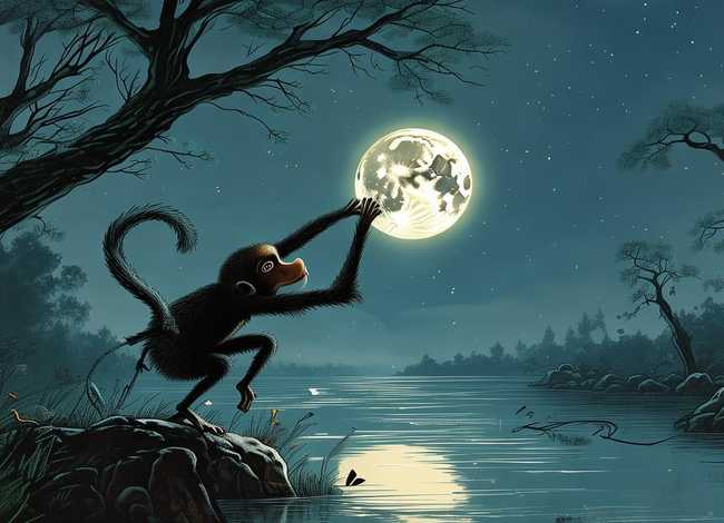 猴子捞月亮故事视频完整版；猴子捞月亮故事视频完整版播放