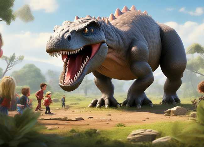 恐龙凶巴巴儿童故事（恐龙凶巴巴故事文字）