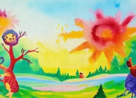 拇指画儿童创意画及故事（拇指画编故事）