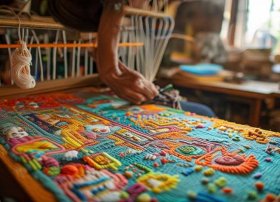 线头处理趣事；编织线头处理