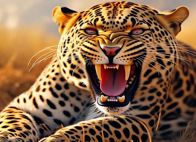 关于豹的儿歌（关于豹的儿歌血盆大口真凶猛黄色毛发黑斑纹）