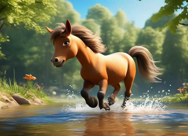 小马过河的故事视频；小马过河的故事视频加动作