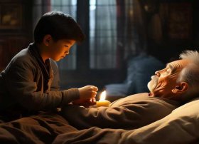 黄香温席的图片素材，黄香温席的故事图片