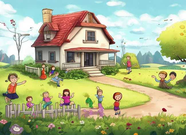 家乡的房子儿童故事；一年级家乡房子的故事教案