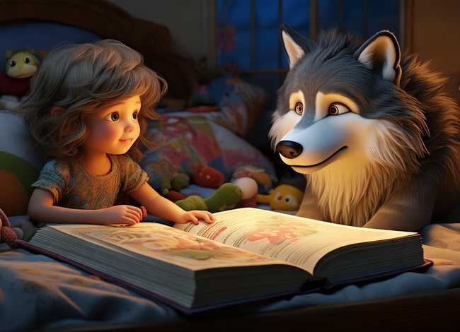 睡前故事儿童狼外婆；睡前故事狼外婆的故事