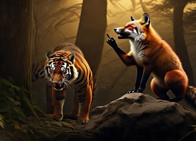 故事改编狐假虎威、改编狐假虎威的故事400字